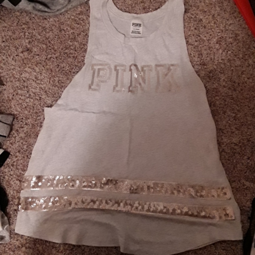 Pink Muscle Tank Top